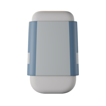 eraser 3d icon in front view png