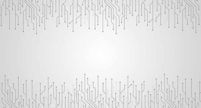 Circuit board electronics digital technology banner. Abstract technology background. Tech futuristic circuit board abstract banner. Vector illustration