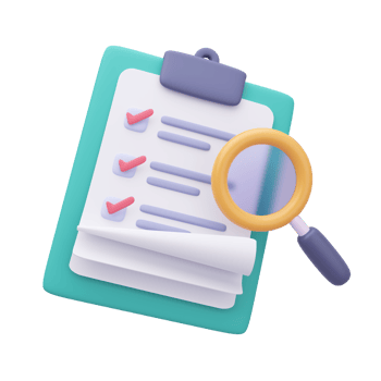 3D report paper clipboard. Note paper for checklist notes. 3D illustration. png