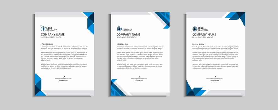 modern corporate letterhead template design vector