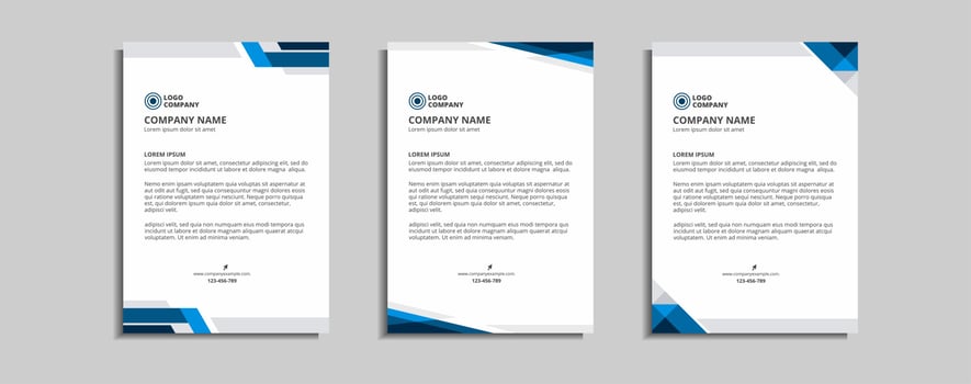 modern corporate letterhead template design vector