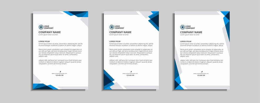 modern corporate letterhead template design vector