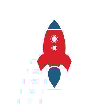 Simple Rocket Logo Vector. Rocket Logo. Minimalist Rocket. vector
