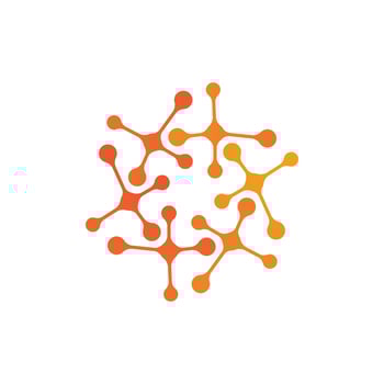 molecule logo vector