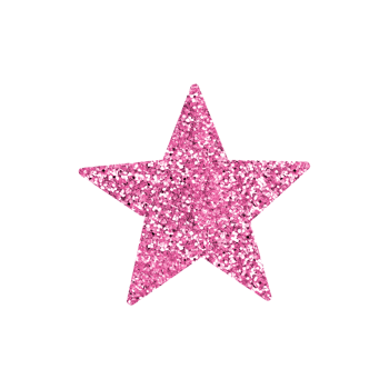 Hot Pink Glitter Star png