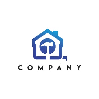 Construction Building Logo, Home Fix Logo vector