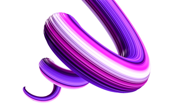 3d purple realistic brush stroke oil or acrylic paint. Wave Liquid shape. Trendy design 3d illustration png