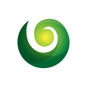 Green Swirl Logo Design Template vector