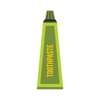 Toothpaste icon, flat style vector