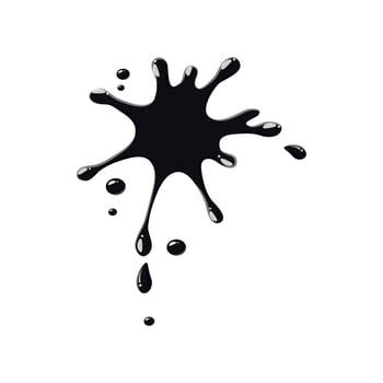 Oil spot isolated on white background vector