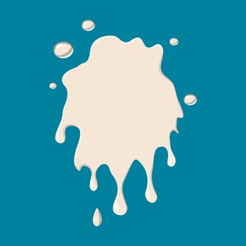 Milk stain icon vector