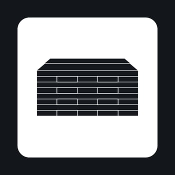 Wooden boards icon, simple style vector