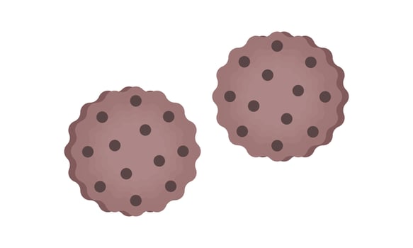 illustration of cookie cake redesign vector