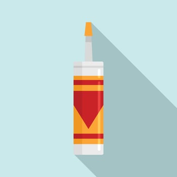 Silicone polyurethane foam icon, flat style vector