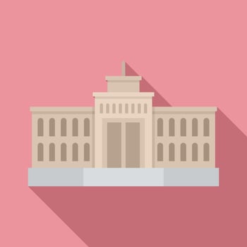 City theater icon, flat style vector