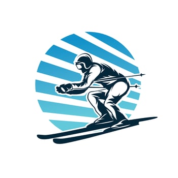 Winter Sport Logo Design Template vector