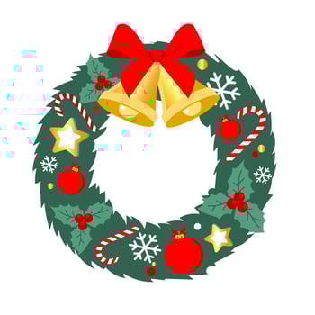 Christmas wreath, New Year's decor vector