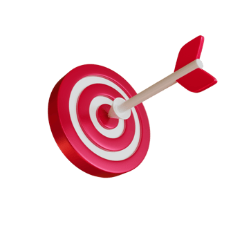 3d target icon for your websites png