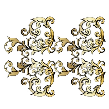 Vector damask vintage baroque scroll ornament swirl. Victorian monogram heraldic shield swirl. Retro floral leaf pattern border foliage antique  acanthus calligraphy engraved tattoo.Tile decor element