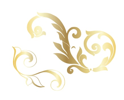 Vector damask vintage baroque scroll ornament swirl. Victorian monogram heraldic shield swirl. Retro floral leaf pattern border foliage antique  acanthus calligraphy engraved tattoo.Tile decor element