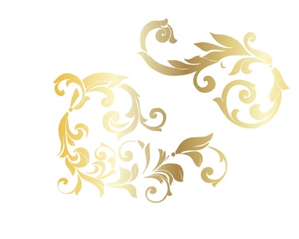 Vector damask vintage baroque scroll ornament swirl. Victorian monogram heraldic shield swirl. Retro floral leaf pattern border foliage antique  acanthus calligraphy engraved tattoo.Tile decor element