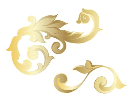 Vector damask vintage baroque scroll ornament swirl. Victorian monogram heraldic shield swirl. Retro floral leaf pattern border foliage antique  acanthus calligraphy engraved tattoo.Tile decor element
