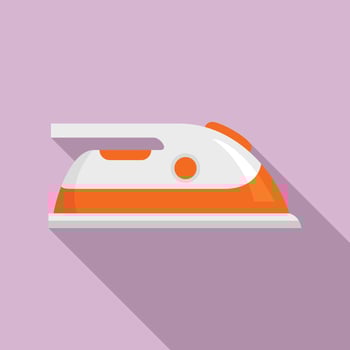 Room service iron icon, flat style vector