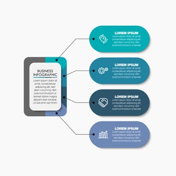 Presentation business infographic template vector