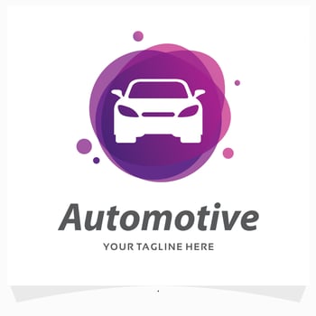 automotive car logo design template vector