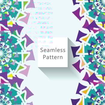 Abstract seamless pattern with geometric pattern. background, wallpaper, home textile digital vector and flower shaped pattern new. the design can be used for all purposes