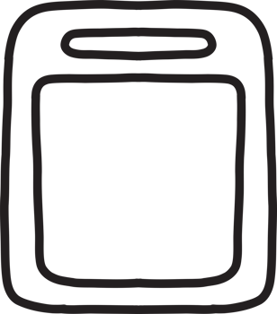 Hand Drawn wooden cutting board illustration png