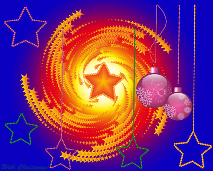 Christmas toy on a light blue background vector