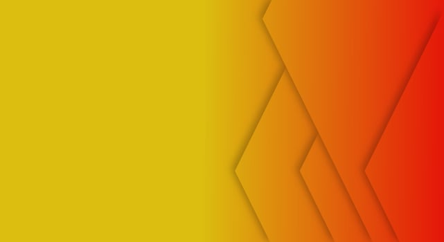 Abstract Orange and Yellow Gradient Background Geometric Paper Cut Style for Brochures or Landing Pages Template vector