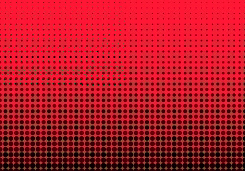 Background geometric uses circular shapes to form a pattern from large to small. The red background adds interest. Use it as wallpaper or artwork. vector