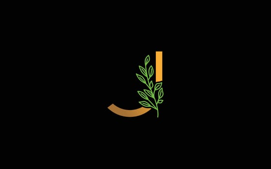 J logo floral vector for identity company. initial letter nature template vector illustration for your brand.
