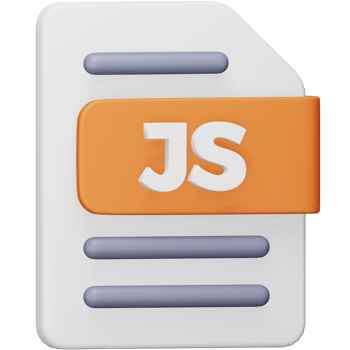 Js file format 3d rendering isometric icon. png