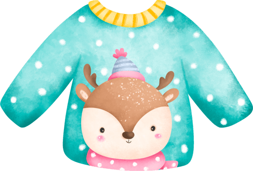 Winter sweater yellow-orange. Watercolor drawing. png