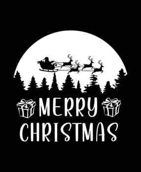 Merry Christmas t shirt template design. vector