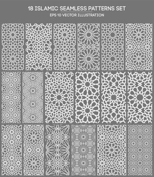 Islamic ornament vector , persian motiff . 3d ramadan islamic round pattern elements . Geometric circular ornamental arabic symbol vector . Gold background
