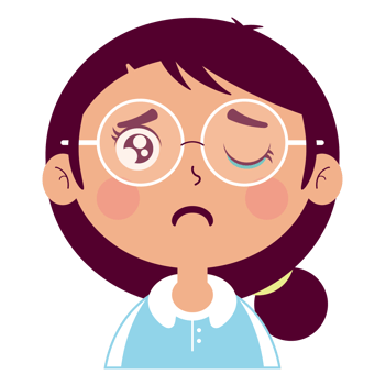 girl crying face cartoon cut png