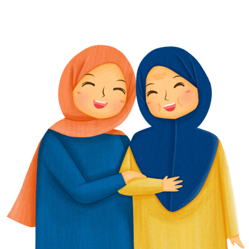 Old Mother and Daughter png