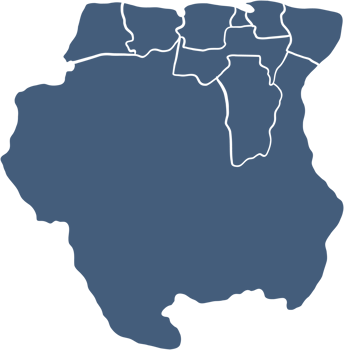 doodle freehand drawing of suriname map. png
