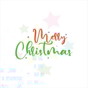 Merry Christmas Hand lettering calligraphy vector