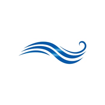 Water Wave Logo Template. vector Icon illustration
