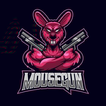 Mouse Esport logo template vector