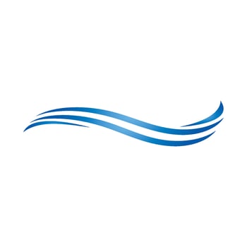 Water Wave Icon Logo Template vector