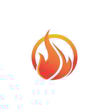 Fire flame Logo Template vector icon Oil, gas and energy logo