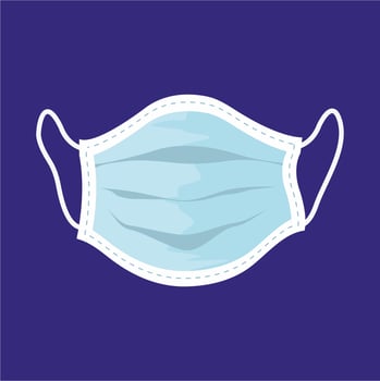 Vector illustration of a medical mask