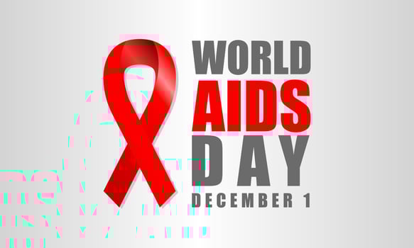 Vector illustration. World AIDS Day. 1st December World Aids Day poster.