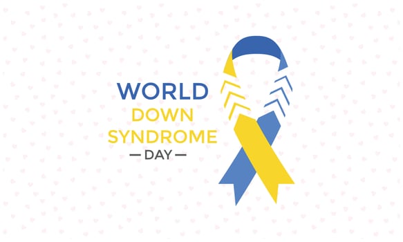 Vector Illustration of World Down Syndrome Day. World Down Syndrome Day poster, March 21. Vector stock illustration.